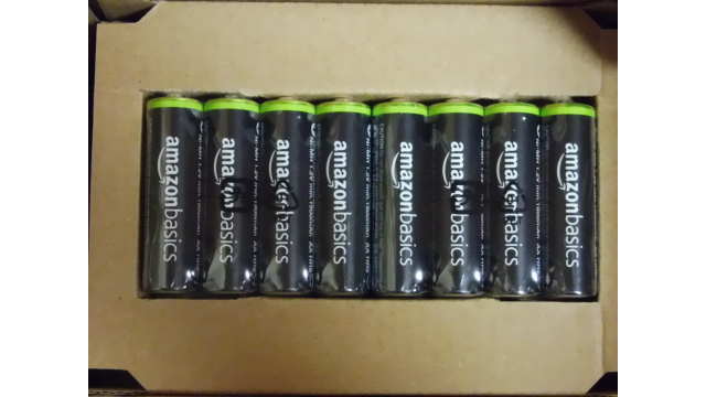 Amazonベーシック 充電式ニッケル水素電池 単3形8個パック (最小容量1900mAh、約1000回使用可能)